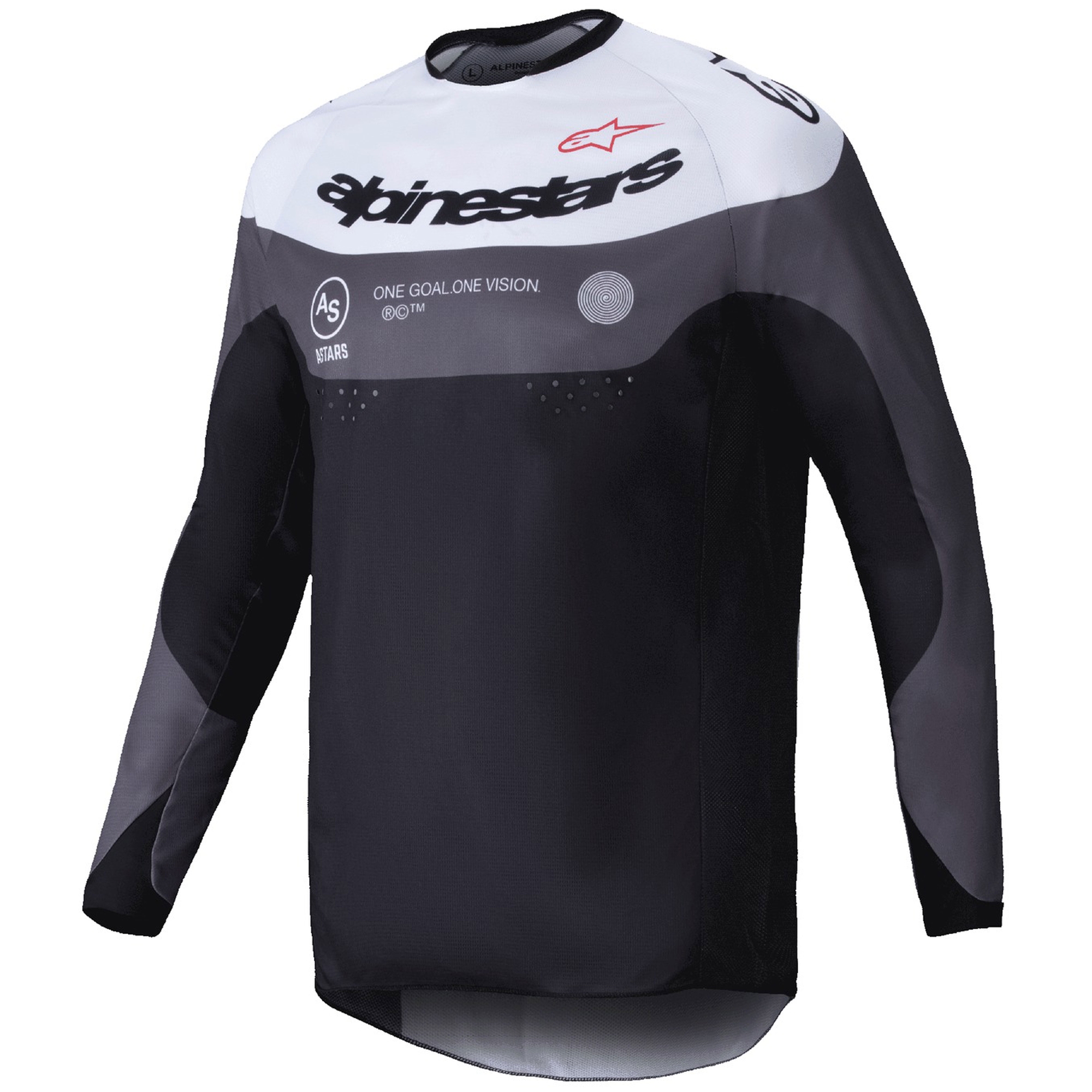 Motokrosový dres Alpinestars PRO-Dura černo-bílý Velikost: S