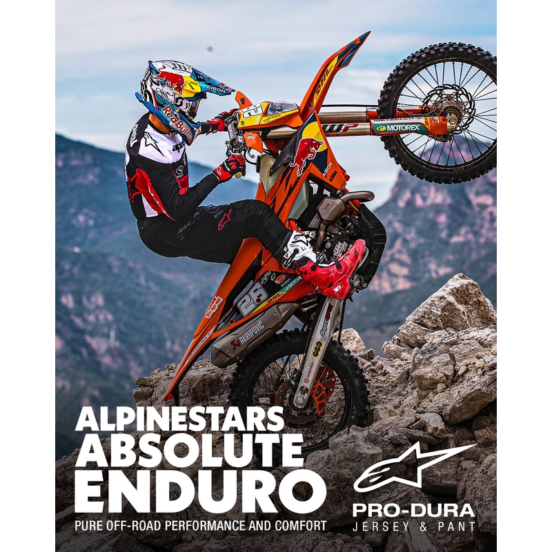 Motokrosové kalhoty Alpinestars PRO-Dura černo-bílé