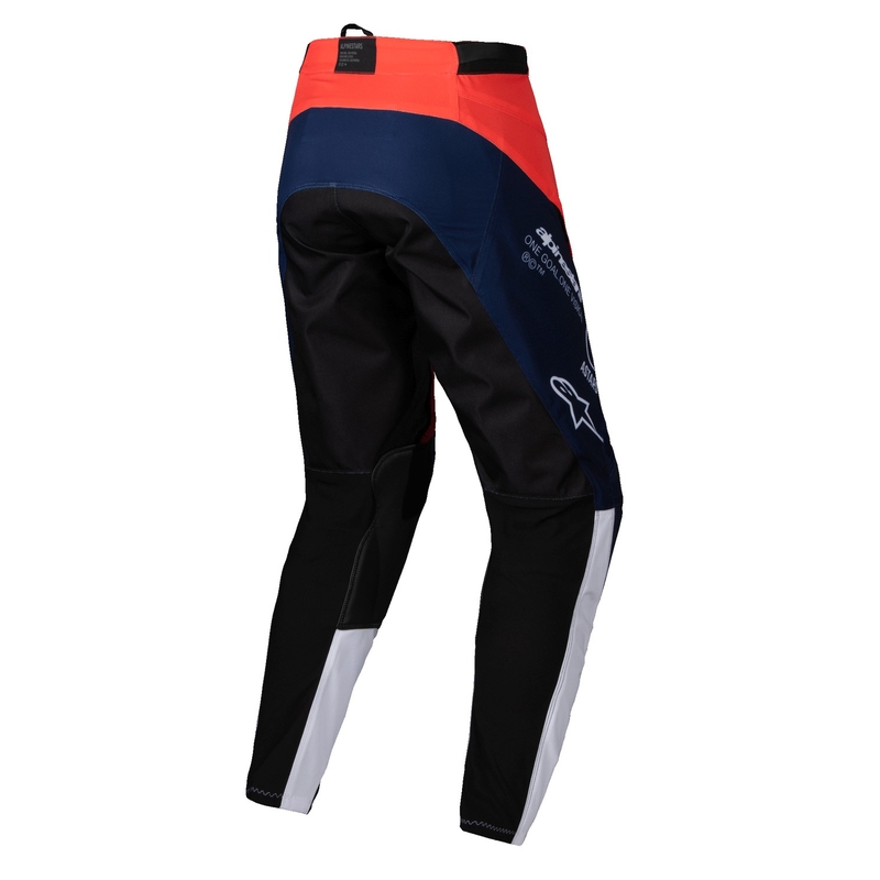 Motokrosové kalhoty Alpinestars PRO-Dura modro-oranžovo-bílé