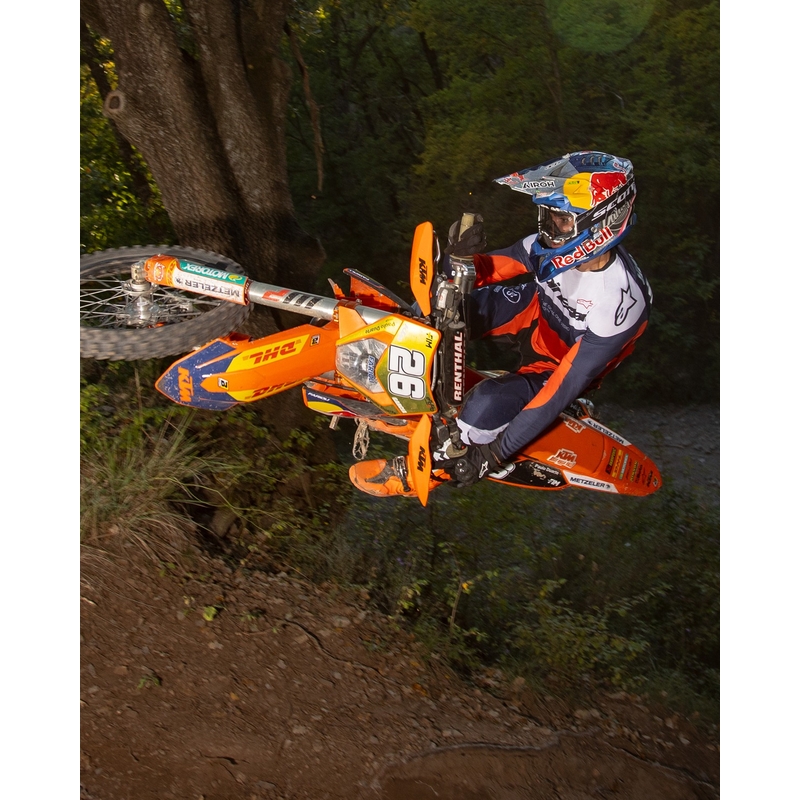 Motokrosové kalhoty Alpinestars PRO-Dura modro-oranžovo-bílé