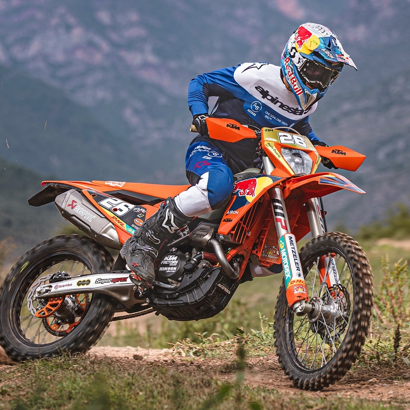 Motokrosové kalhoty Alpinestars PRO-Dura modro-bílé
