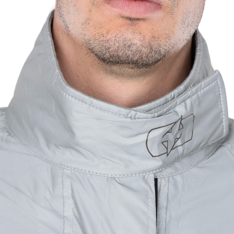 Nepromokavá bunda Oxford Rain Seal reflexní šedá