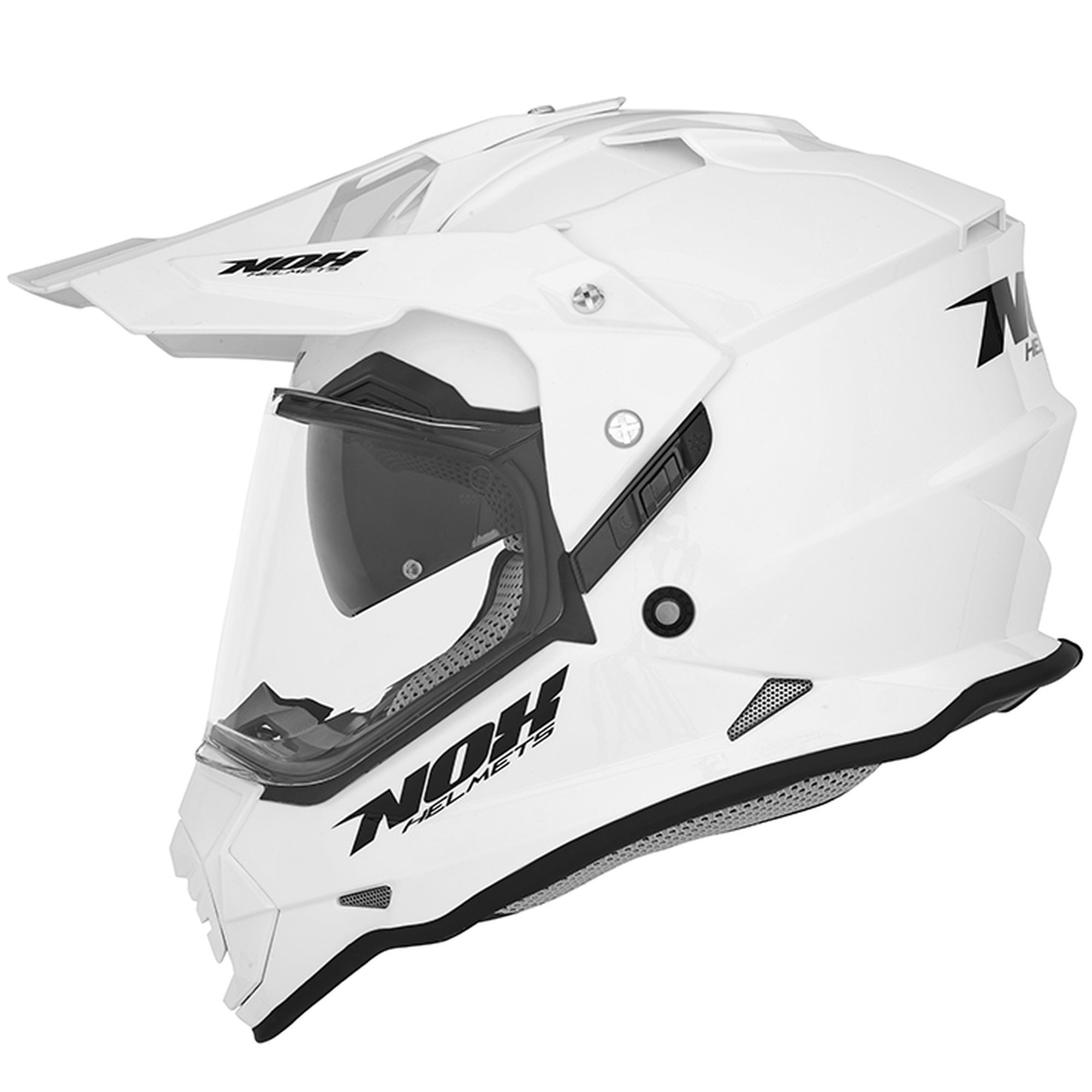 Enduro helma NOX N312 perleťově bílá Velikost: XS