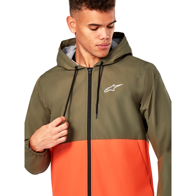 Bunda Alpinestars Speeded Windbreaker zeleno-oranžová