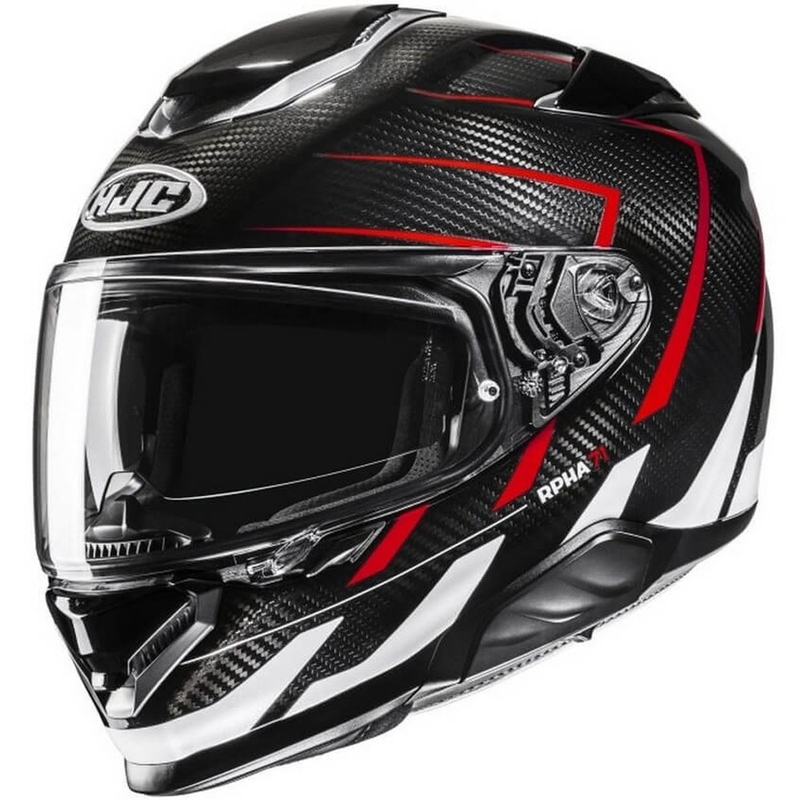 Integrální helma na motorku HJC RPHA 71 CARBON Cano MC1 černo-červeno-bílá