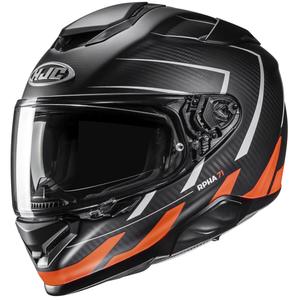 Integrální helma na motorku HJC RPHA 71 CARBON Cano MC6HSF černo-oranžová