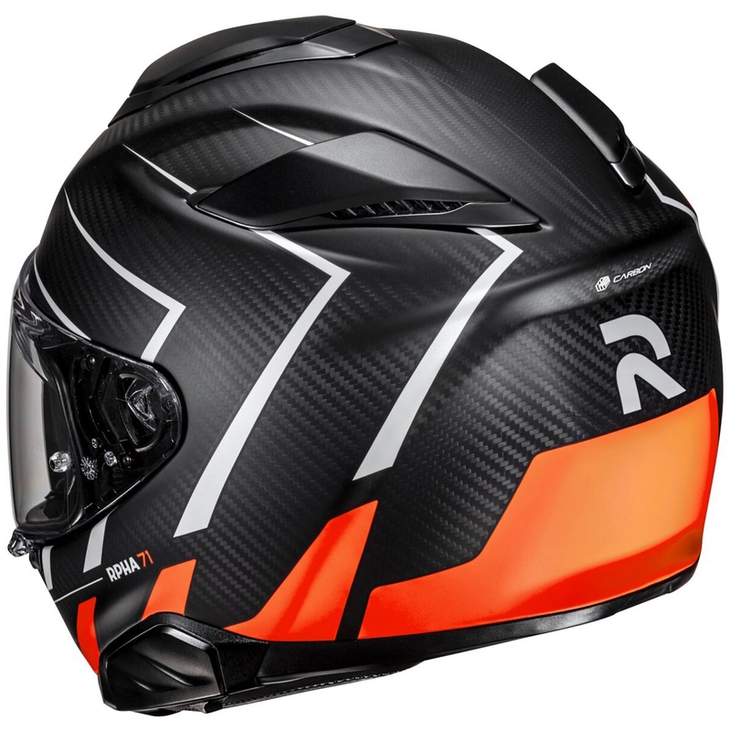 Integrální helma na motorku HJC RPHA 71 CARBON Cano MC6HSF černo-oranžová výprodej
