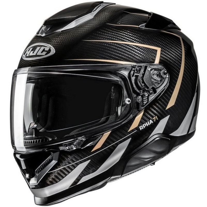 Integrální helma na motorku HJC RPHA 71 CARBON Cano MC9 černo-šedo-béžová
