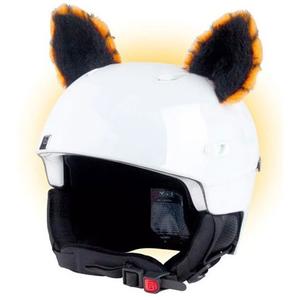 Uši na helmu Crazy Ears Kočka oranžové