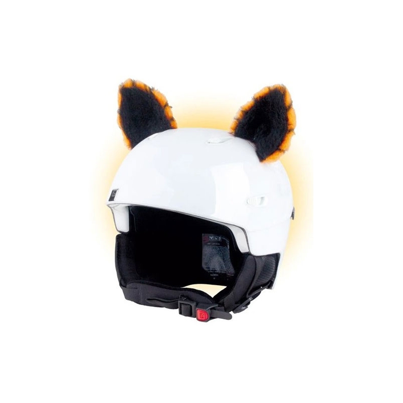 Uši na helmu Crazy Ears Kočka oranžové