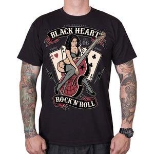 Tričko Black Heart Bass Pin Up černé