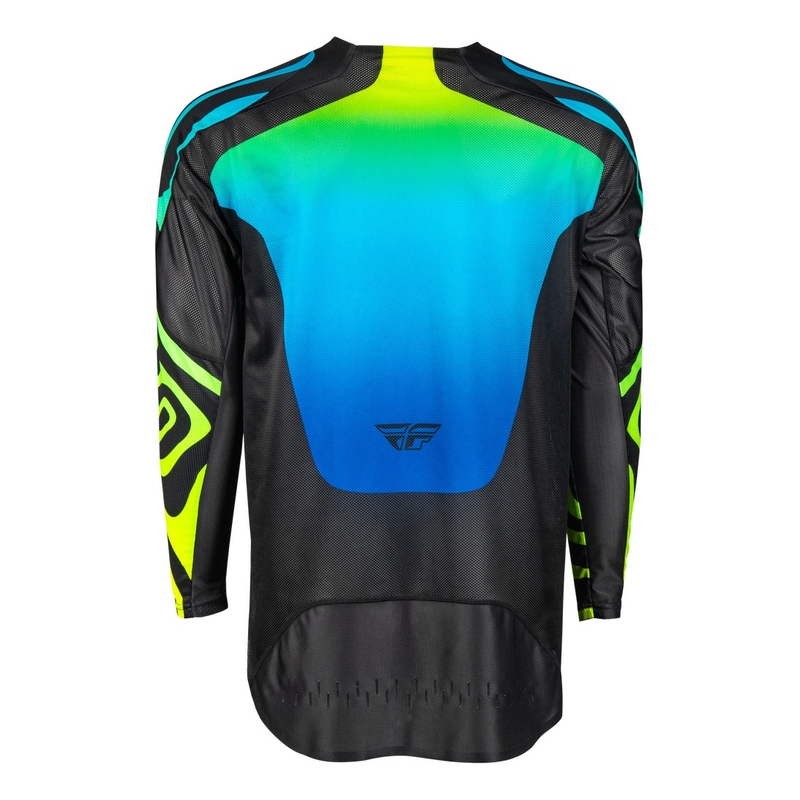 Motokrosový dres FLY Racing Evolution černo-modro-fluo žlutý