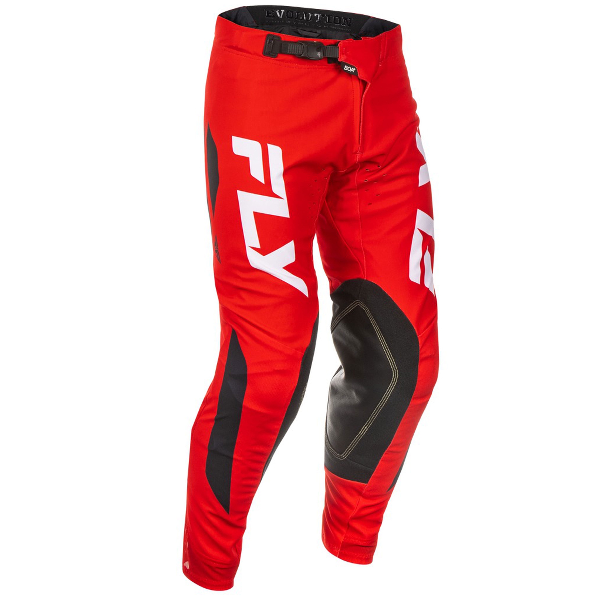 Motokrosové kalhoty FLY Racing Evolution červeno-bílo-černé Velikost: 30