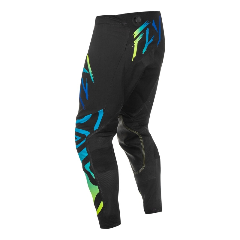 Motokrosové kalhoty FLY Racing Evolution černo-modro-fluo žluté