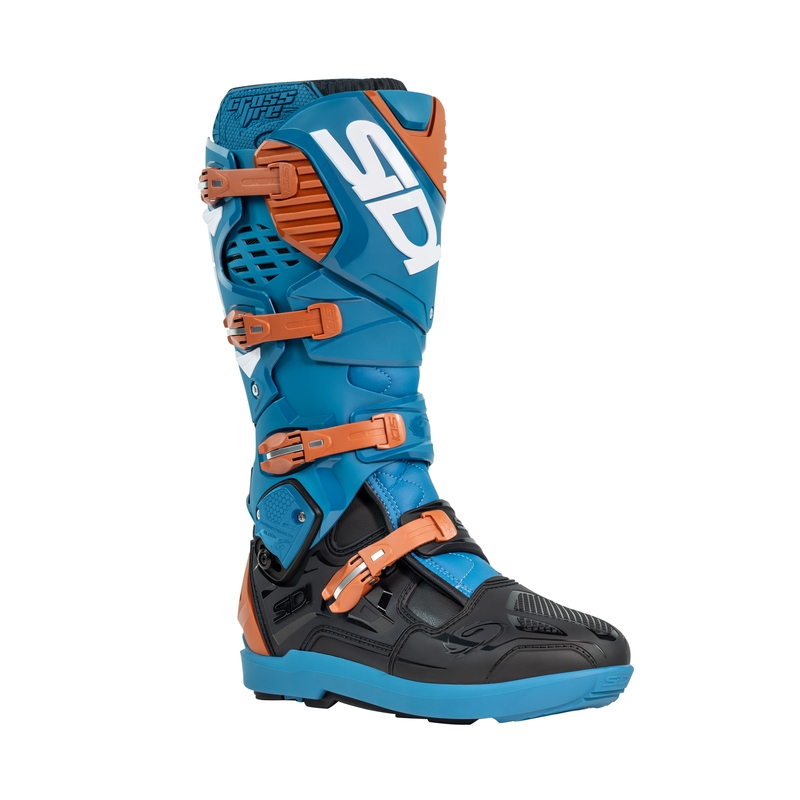 Boty na motorku SiDi Crossfire 3 SRS modro-bronzové