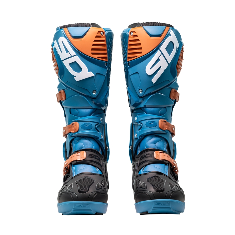 Boty na motorku SiDi Crossfire 3 SRS modro-bronzové