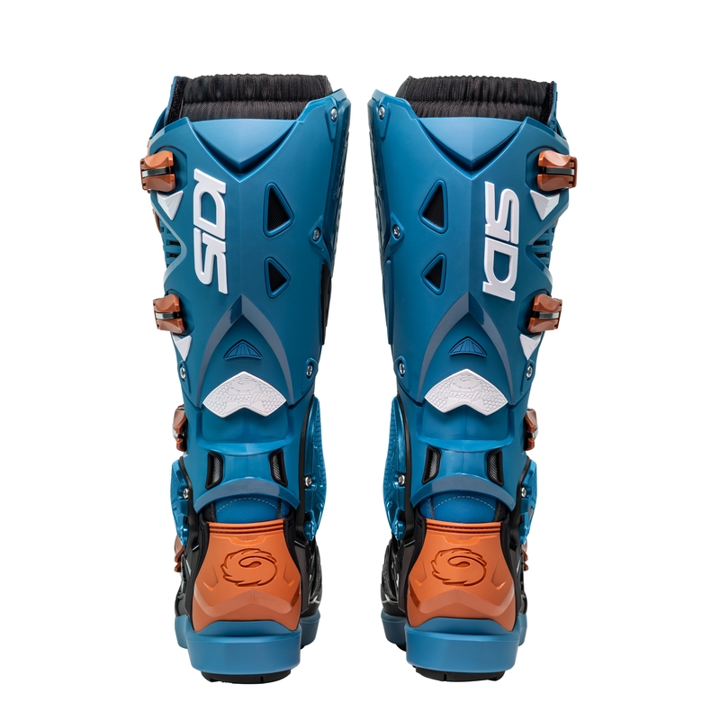 Boty na motorku SiDi Crossfire 3 SRS modro-bronzové