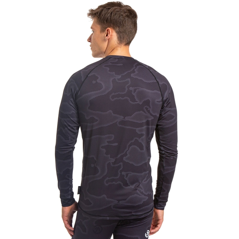 Pánské termo tričko Meatfly Avery černo-šedé