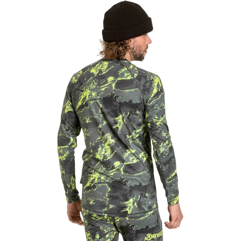 Pánské termo tričko Meatfly Avery modro-zelené camo