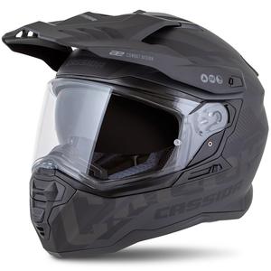 Enduro helma Cassida Road Runner TechniX matná černo-černo-šedá