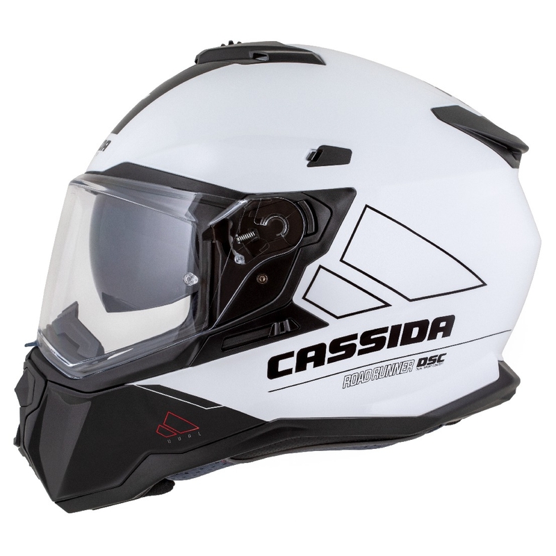 Enduro helma Cassida Road Runner Dual bílo-černá