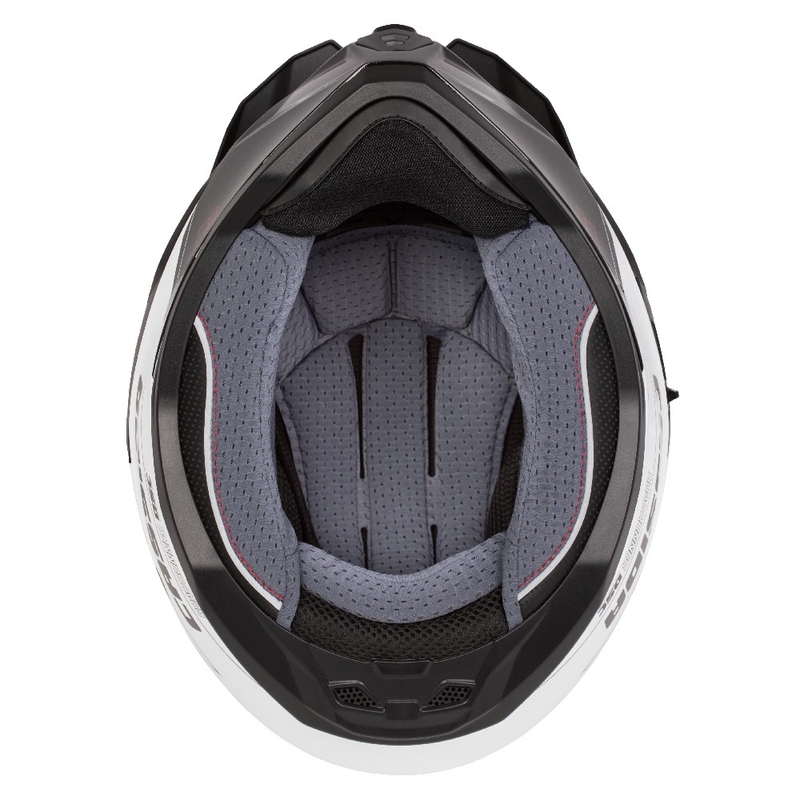 Enduro helma Cassida Road Runner Dual bílo-černá