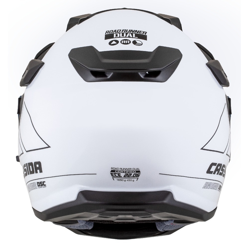 Enduro helma Cassida Road Runner Dual bílo-černá