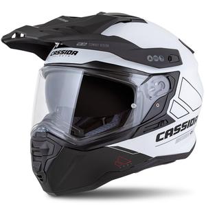 Enduro helma Cassida Road Runner Dual bílo-černá