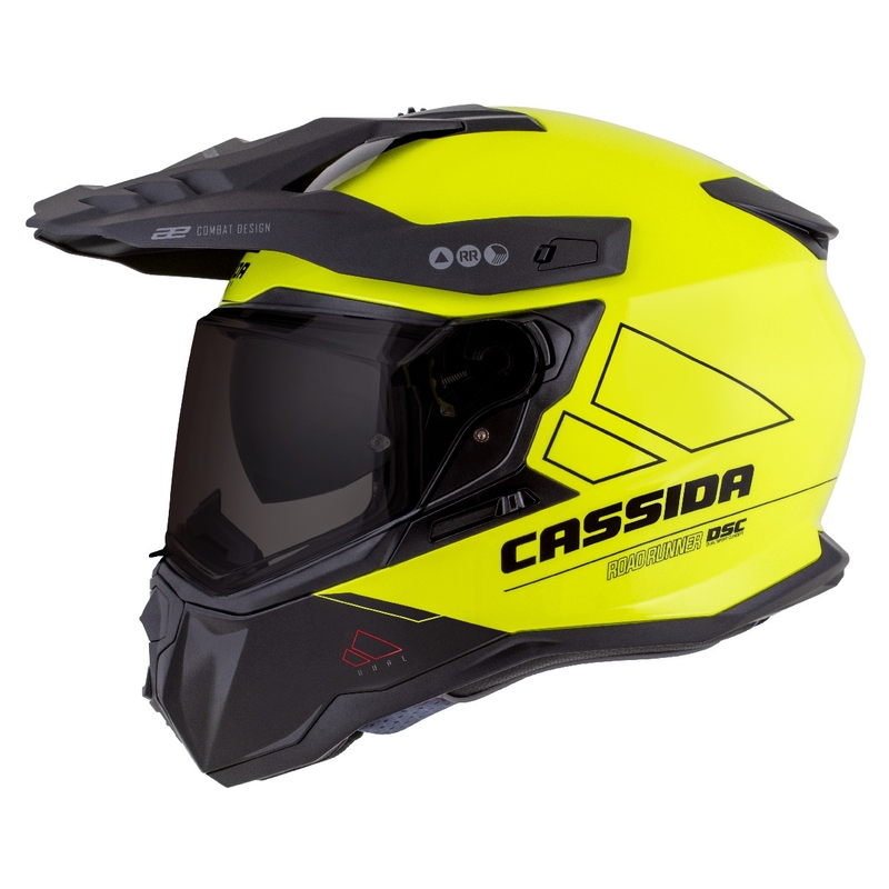Enduro helma Cassida Road Runner Dual fluo žluto-černá