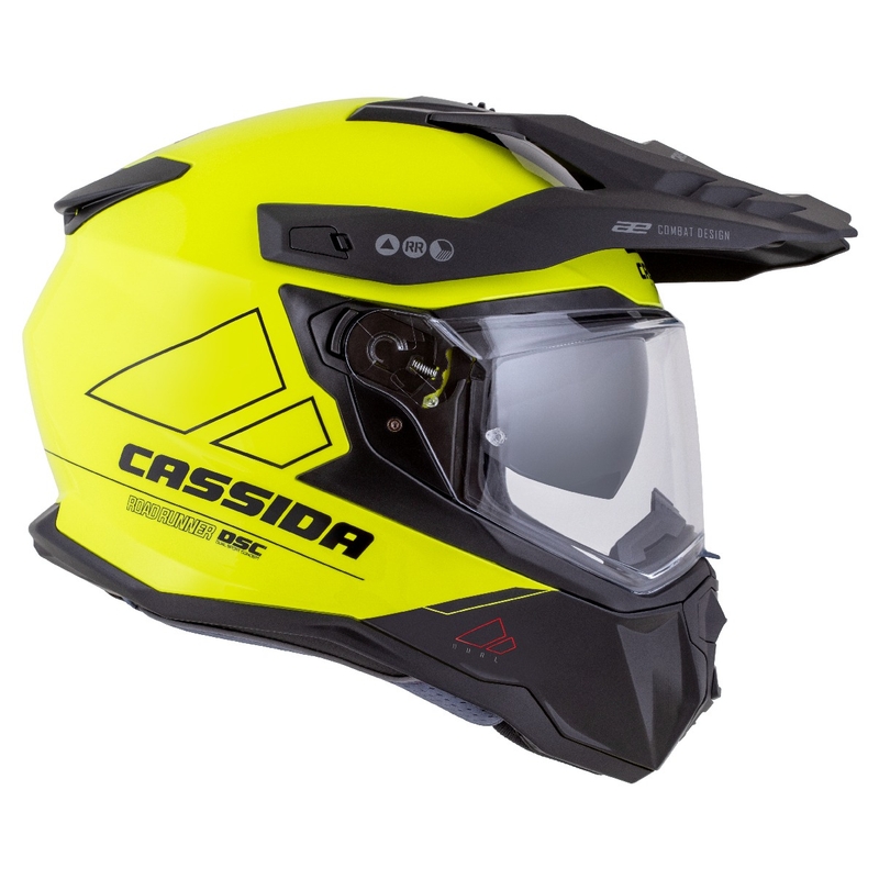 Enduro helma Cassida Road Runner Dual fluo žluto-černá