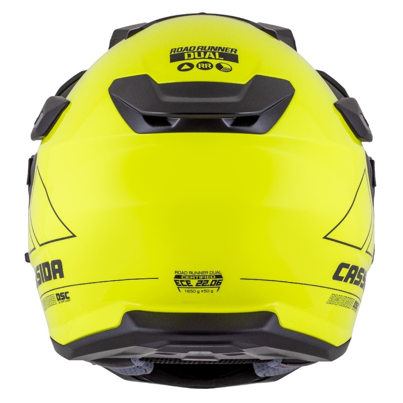 Enduro helma Cassida Road Runner Dual fluo žluto-černá