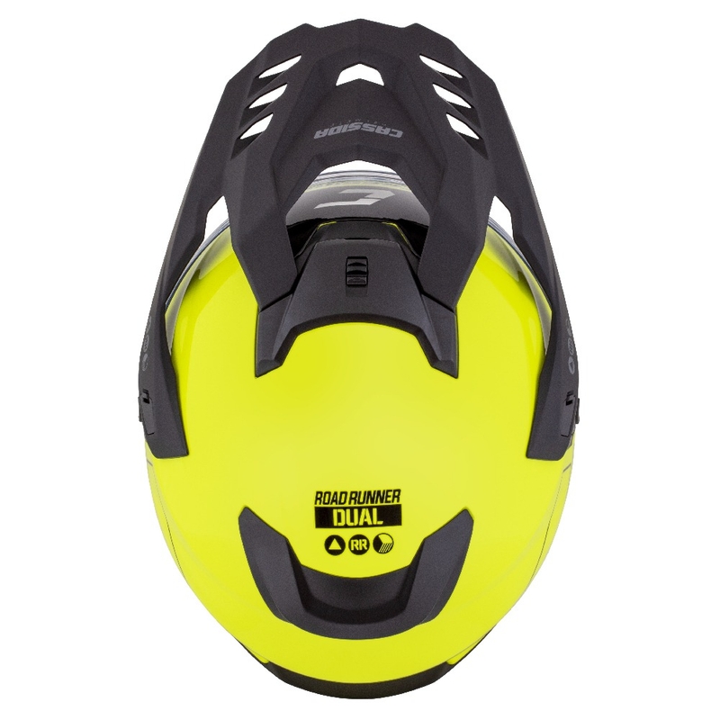 Enduro helma Cassida Road Runner Dual fluo žluto-černá