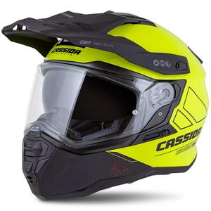 Enduro helma Cassida Road Runner Dual fluo žluto-černá