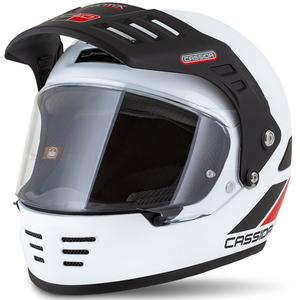 Enduro helma Cassida FormX FlatOut bílo-černo-červená