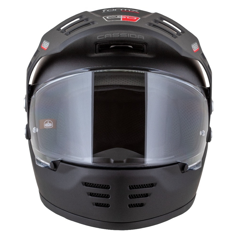 Enduro helma Cassida FormX FlatOut matná černo-tmavo šedá
