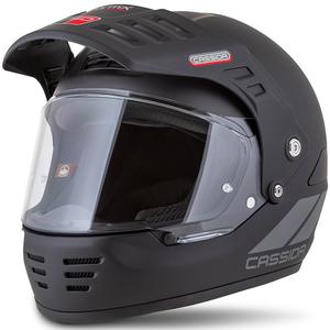 Enduro helma Cassida FormX FlatOut matná černo-tmavo šedá