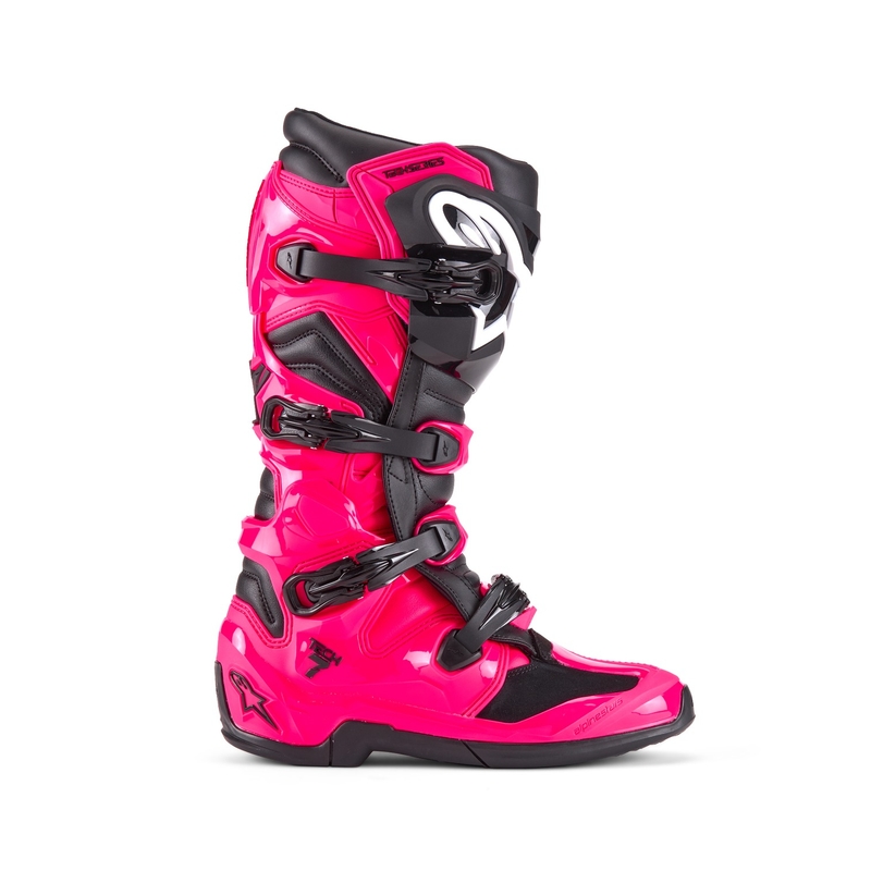 Motokrosové boty Alpinestars TECH 7 růžovo-černé