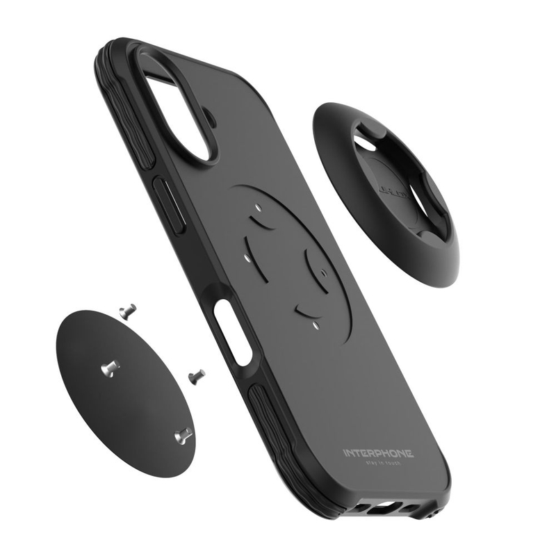 Ochranný kryt Interphone QUIKLOX Tetraforce pro Apple iPhone 16 černý