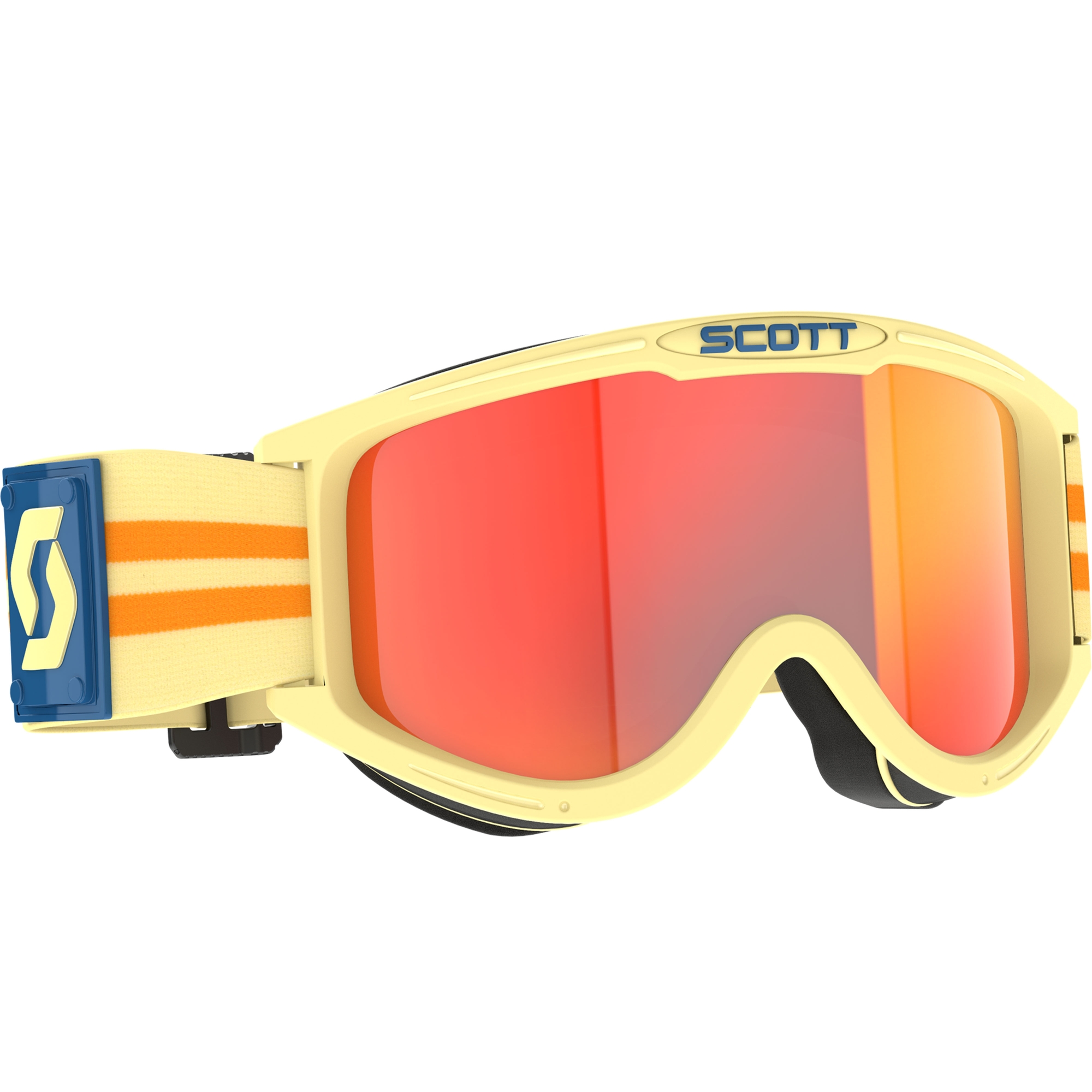 Motokrosové brýle SCOTT 89X Era béžové s oranžovým plexi