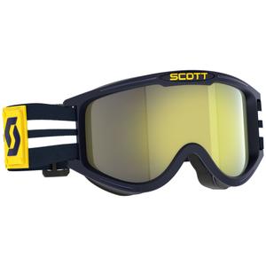 Motokrosové brýle SCOTT 89X Era modro-bílé se žlutým chromovým plexi