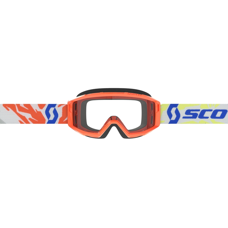 Dětské motokrosové brýle SCOTT Primal Youth oranžové s čirým plexi