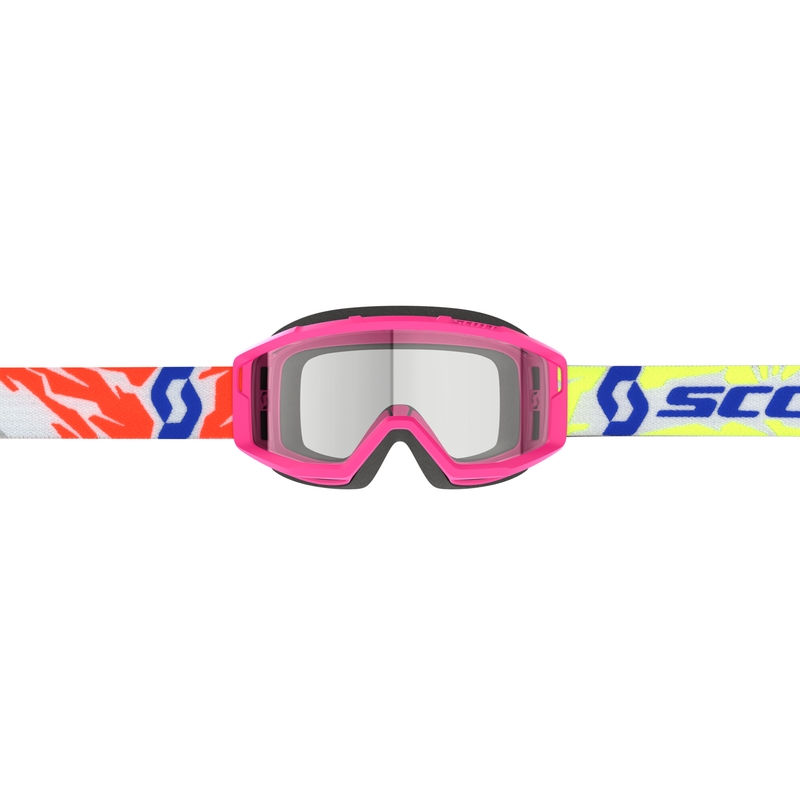 Dětské motokrosové brýle SCOTT Primal Youth růžová s čirým plexi