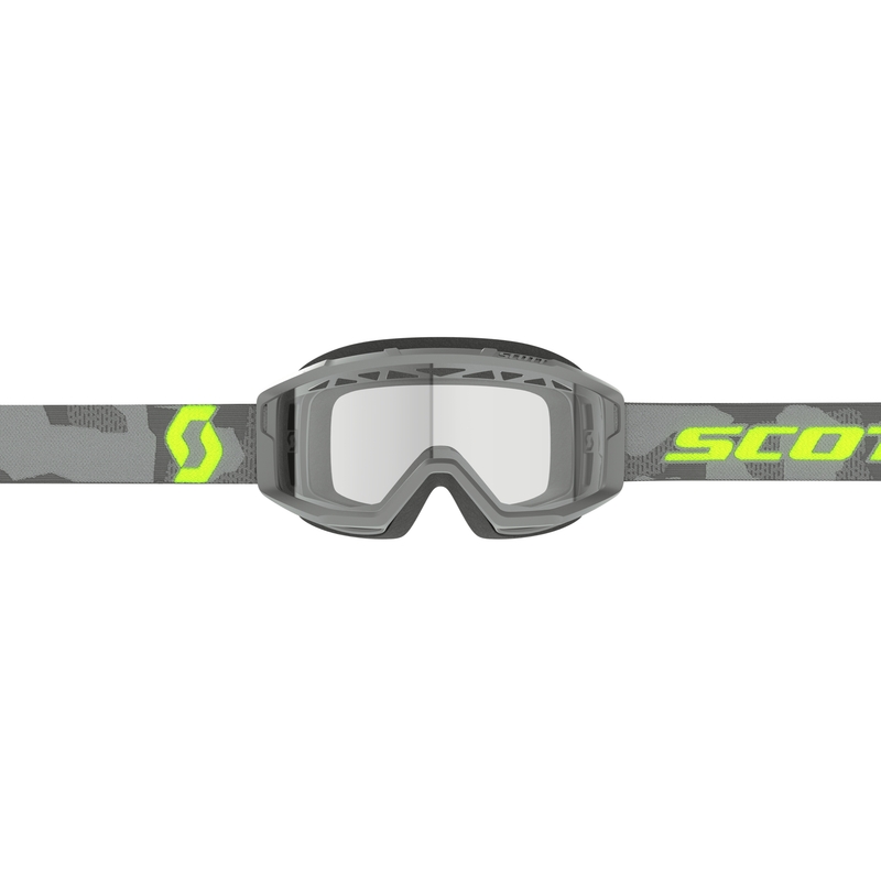 Motokrosové brýle SCOTT Primal Enduro šedo-fluo žluté s čirým plexi