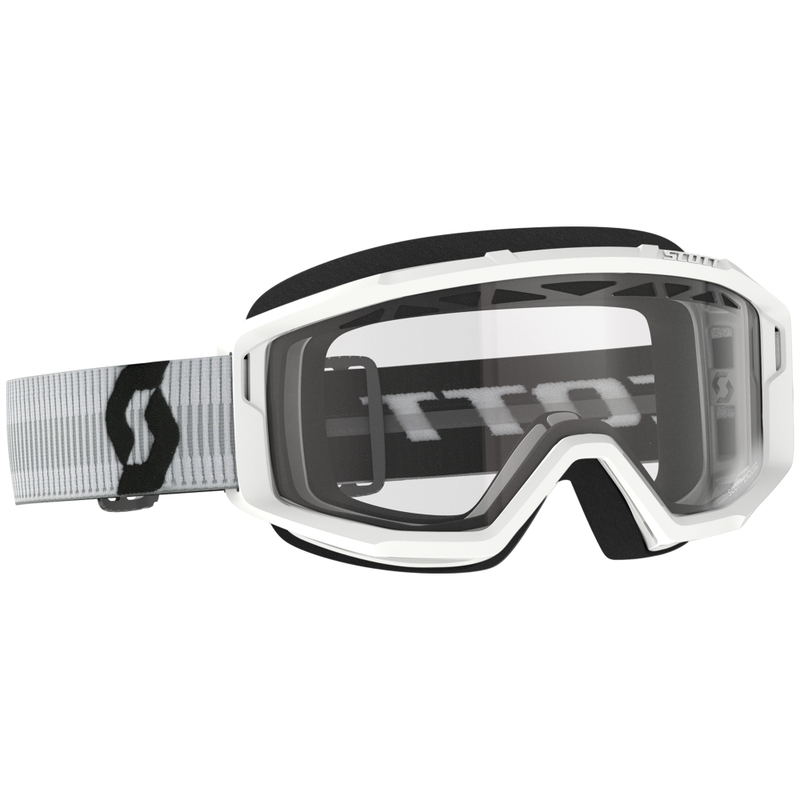 Motokrosové brýle SCOTT Primal Enduro bílé s čirým plexi