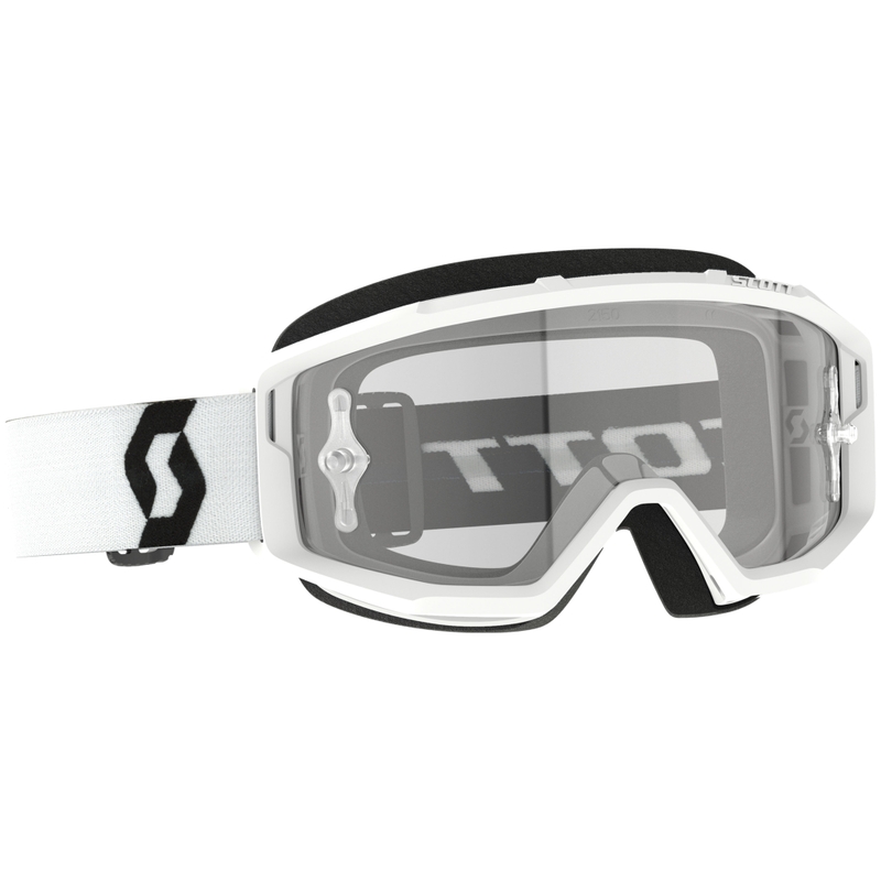 Motokrosové brýle SCOTT Primal Clear bílé s čirým plexi