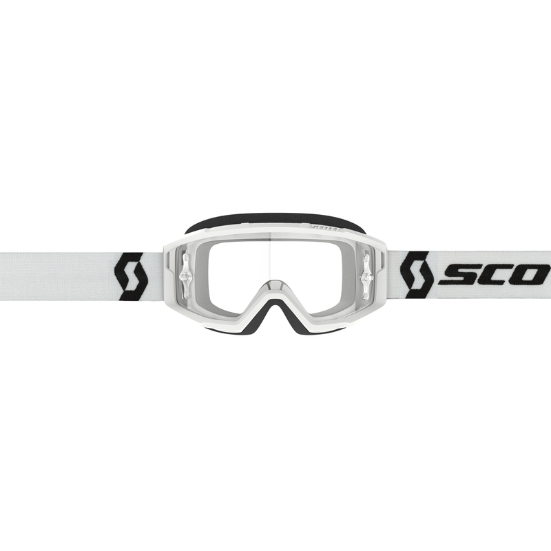 Motokrosové brýle SCOTT Primal Clear bílé s čirým plexi