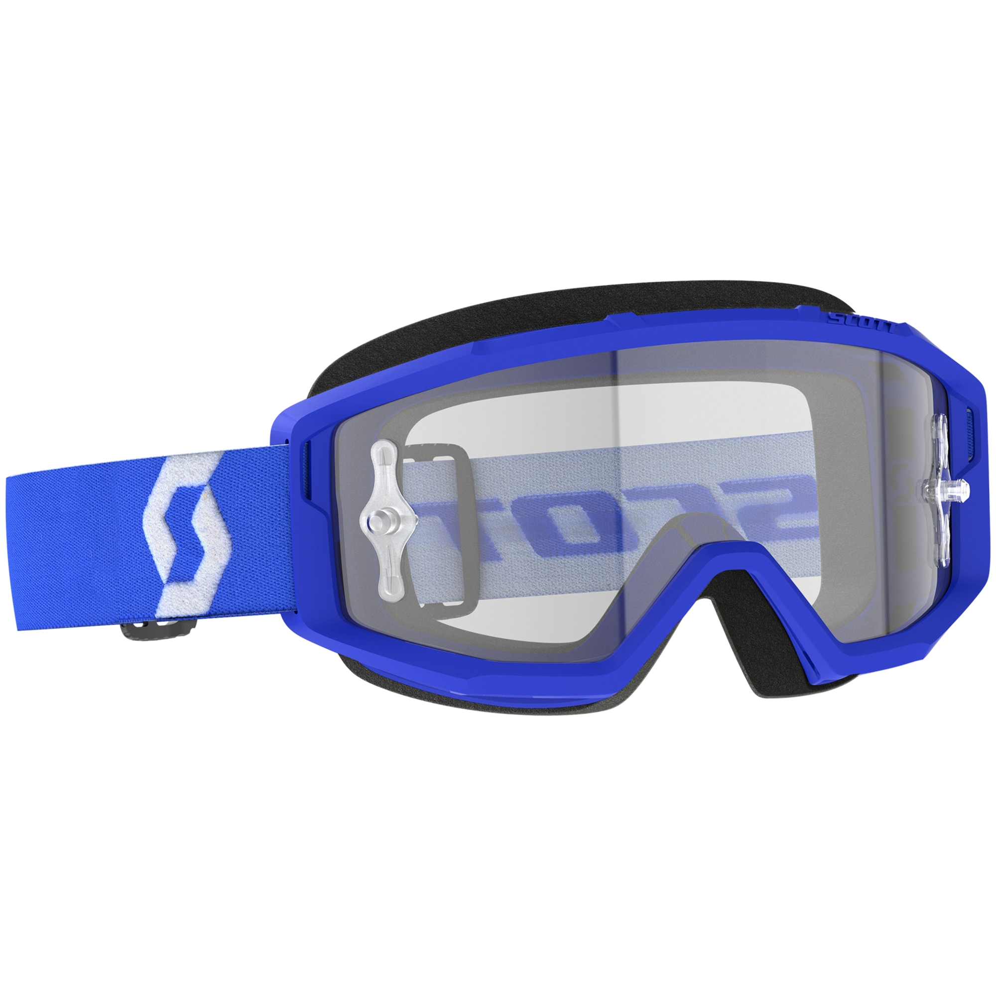 Motokrosové brýle SCOTT Primal Clear modré s čirým plexi