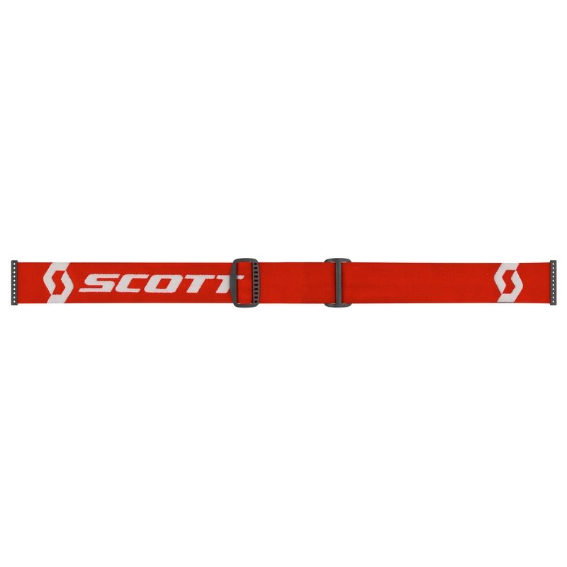 Motokrosové brýle SCOTT Primal CH červeno-bílé s chrom oranžovým plexi