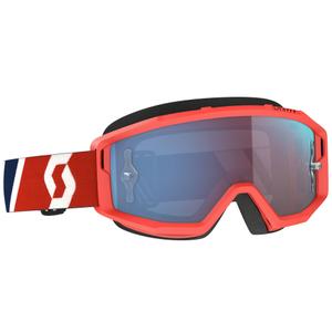 Motokrosové brýle SCOTT Primal CH červeno-modré s chrom modrým plexi