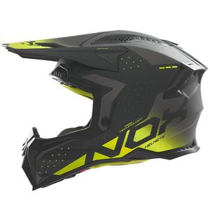 Motokrosová helma NOX N634 matná černo-fluo žlutá